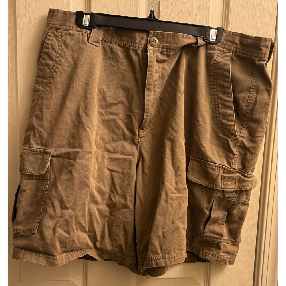 Columbia Mens Cargo Shorts Size 40 Brown‎ Casual Hiking 100% Cotton 9" Inseam